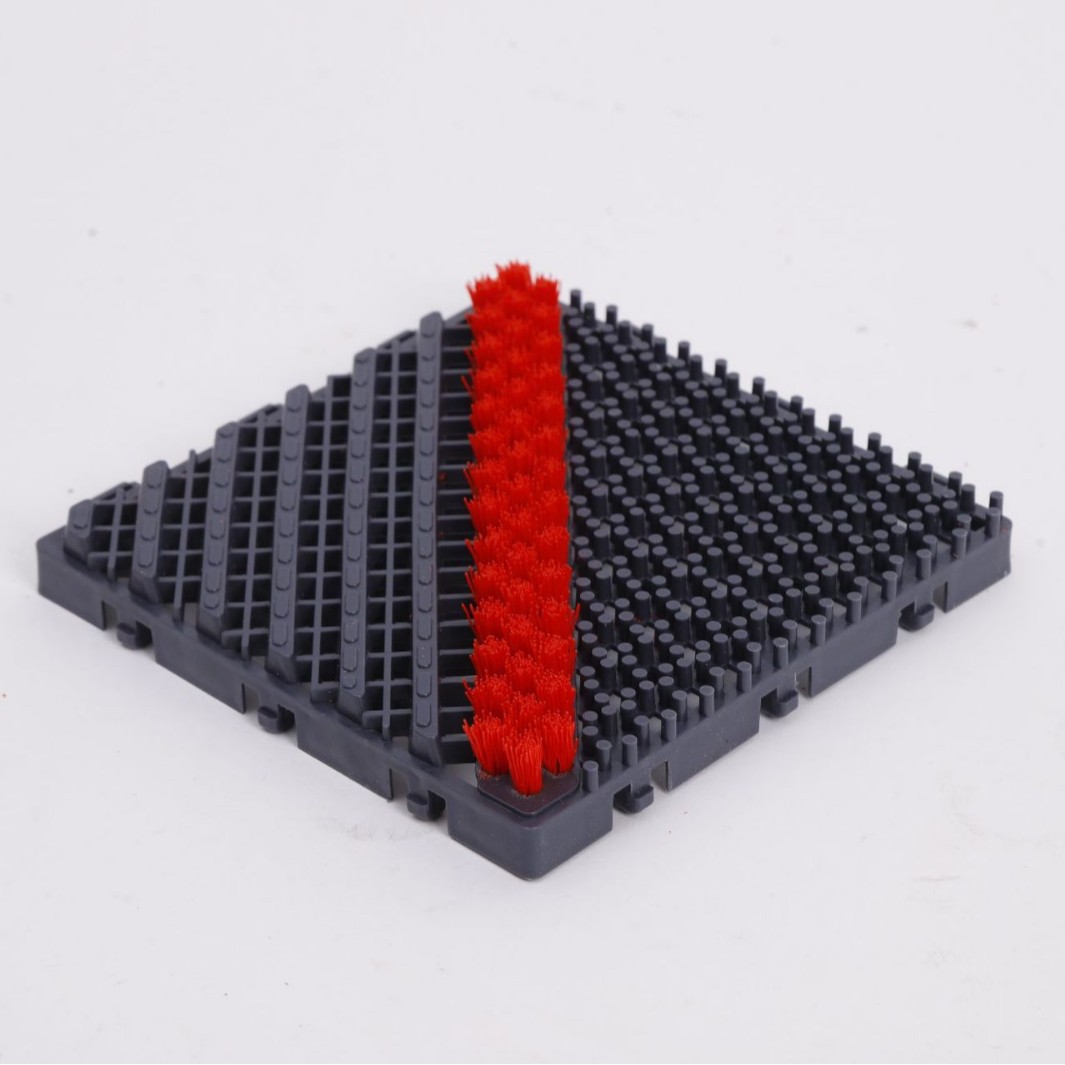 단일 브러시 회색 바닥 빨간색 브러시 [두께 2.2cm] 업그레이드 모델