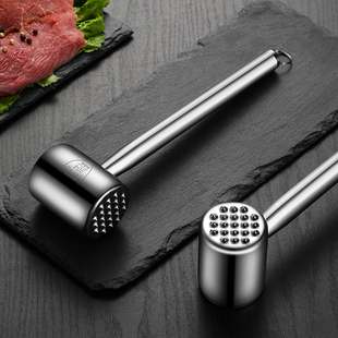 ✅ Meat Loosening Hammer 316 Stainless Steel Steak Hammer Kitchen Household 304 Beef Hammer Hammer Hammer