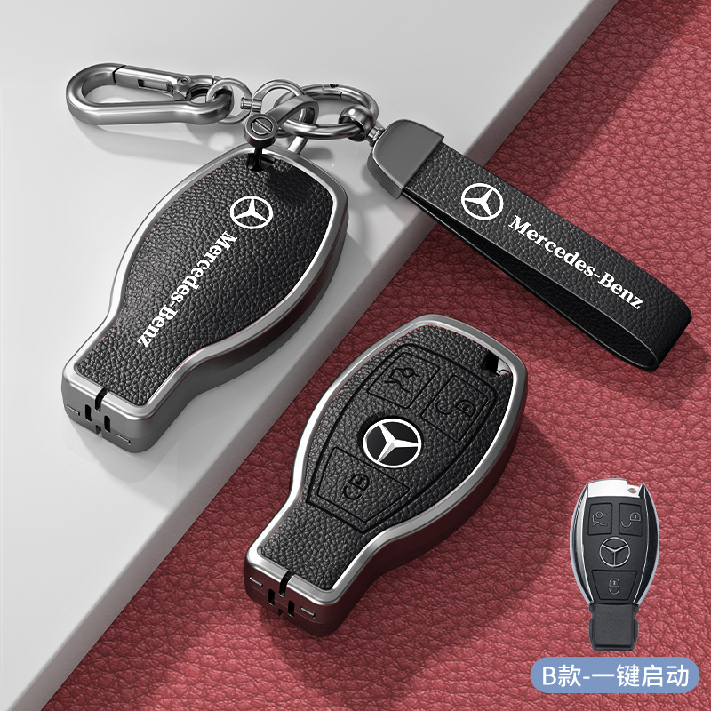 모델 B 스마트 3버튼 노블 블랙 아연 합금 싱글 쉘 + 하드웨어 팔찌