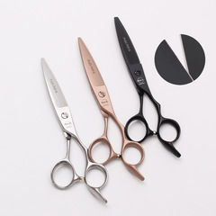 Achabi Hair Stylist Professional Macro Tooth Fat Cut 6-inch Japanese Modification Willow Hair Scissors Haircutting Flat Scissors