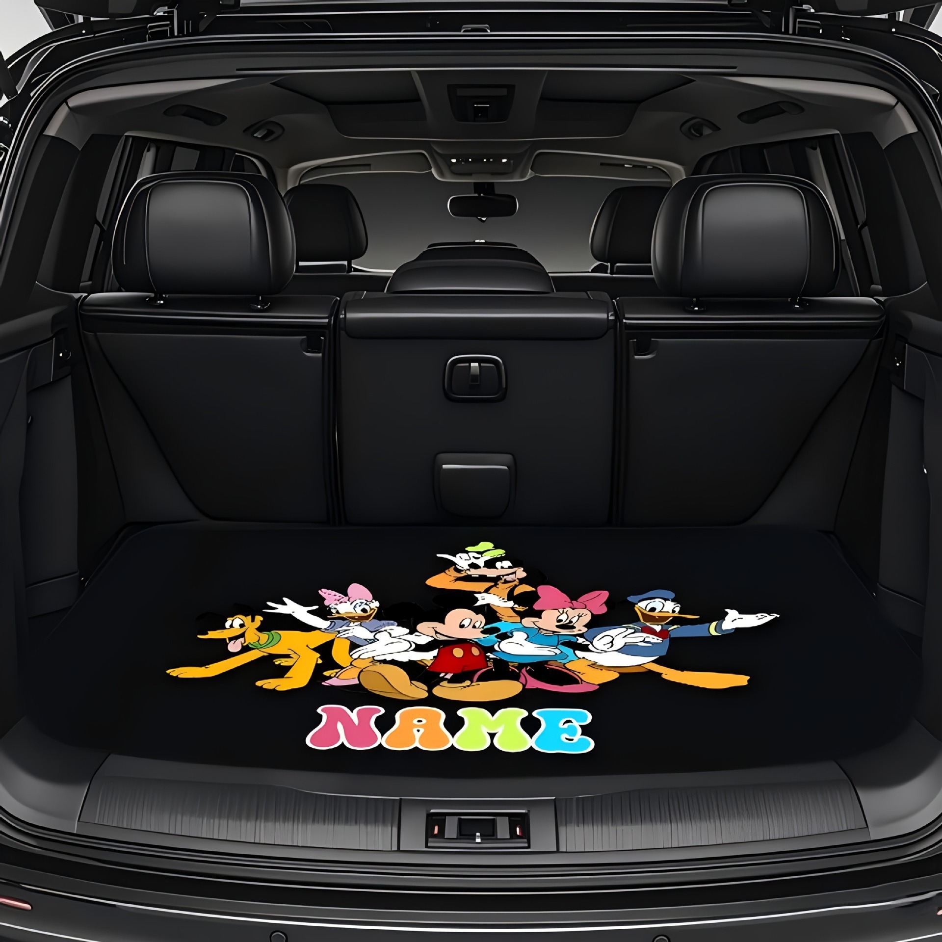 Cute Mickey Car Trunk Mat, Universal for All Seasons, Dust-Proof and Dirt-Resistant Floor Mat for the Car, Factory Direct Sales, Dropshipping Available
