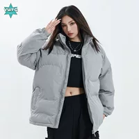 Осенне-зимняя утолщенная ретро куртка с хлопковой подкладкой на флисовой подкладке, свободная теплая хлебная куртка с воротником-стойкой, мужское и женское парное пальто, куртка с хлопковой подкладкой, утолщенная Мода