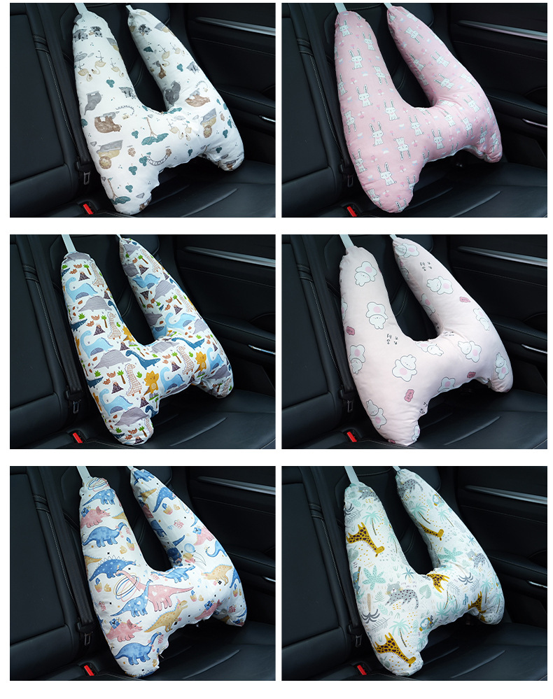 Children's car seat belt anti-collar neck baby pillow pillow pillow car sleeping artifact car shoulder guard