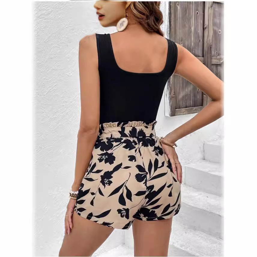 European And American 2025 Summer New Style Slim-Fit Casual Fashion Printed Women's Suit_ecoleips.com