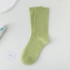 Avocado green mid tube (cotton socks)