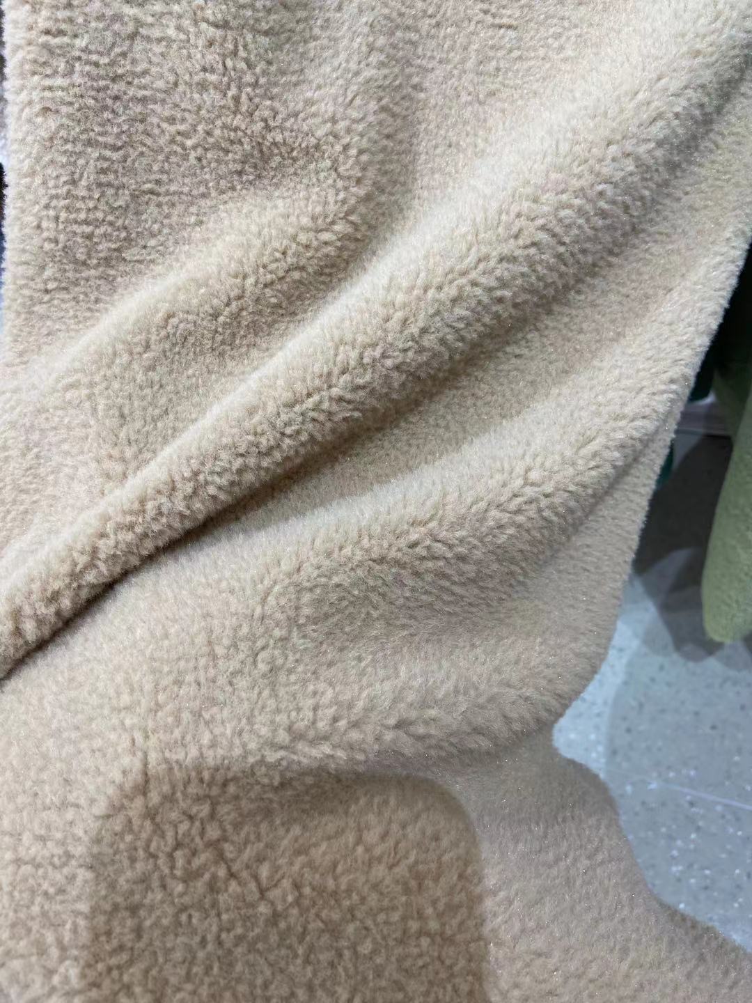 Nuevo en stock super suave Hao cachemir de Cachemira imitación Cachemira grano terciopelo tela Otoño e Invierno ropa juguete bufanda tela