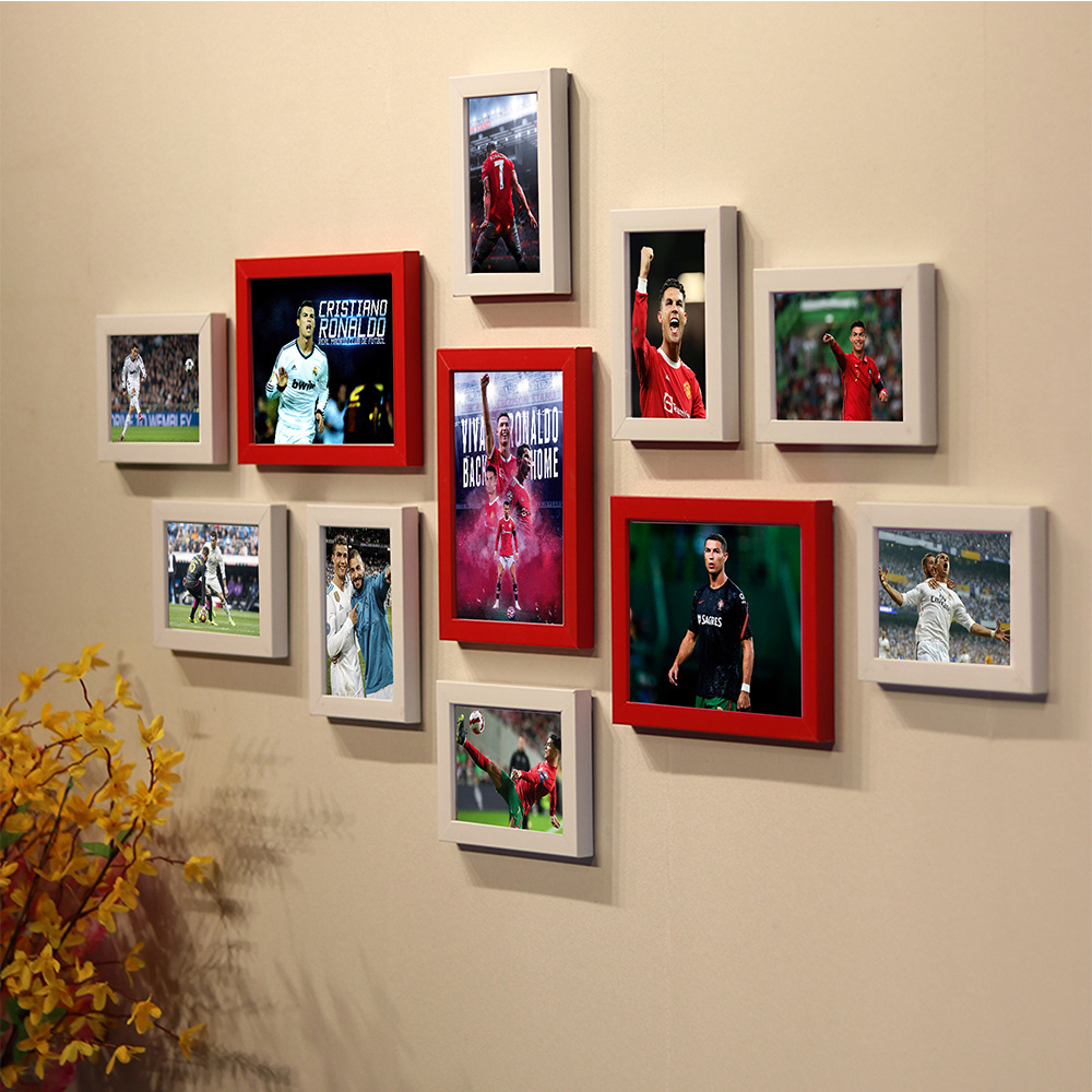 C Luo cartel UEFA fútbol Copa del Mundo estrella dormitorio mural de la pared dormitorio pintura decorativa montado en la pared marco de fotos Foto de la pared