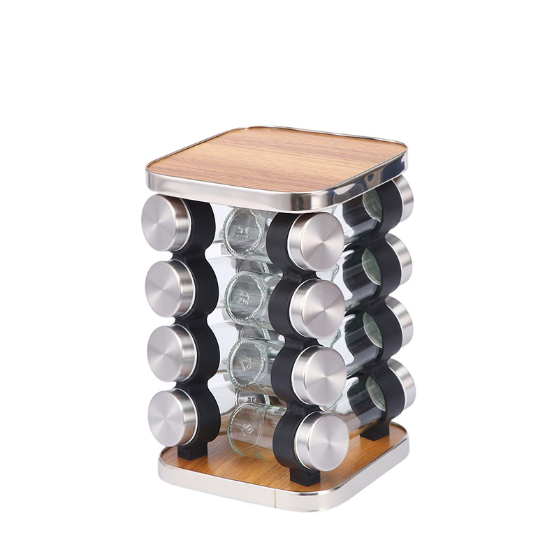 Wood cover with 16 heads