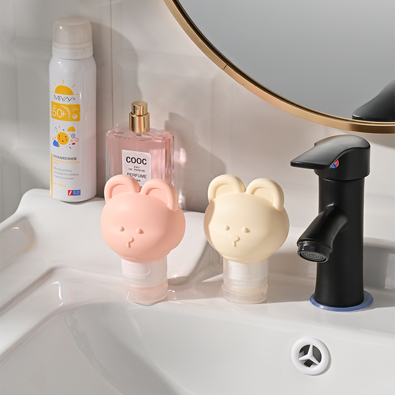 韩国热销小熊分装瓶创意可爱硅胶洗面奶化妆品沐浴露便携瓶挤压瓶