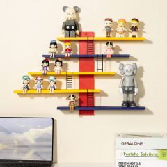壁掛けブラインドケース収納ケースDIYバブルマット手作り展示棚壁穴なし寝室玩具整理棚