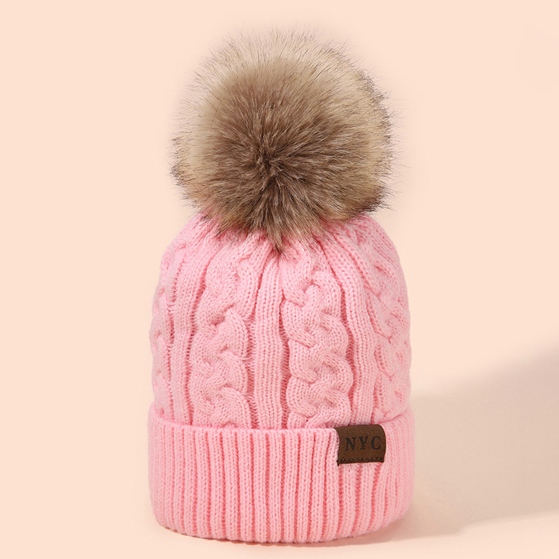 Cozy Ribbed Knit Beanie With Pom Pom – Unisex Winter Hat For Men & Women, Soft & Warm Solid Color Design Solid Color Cold Proof Pullover Hat_voghion.com