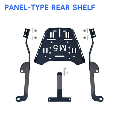 Motorcycle bumper, No.9 M5 crash guards, front - black-carbon-steel-rear-rack