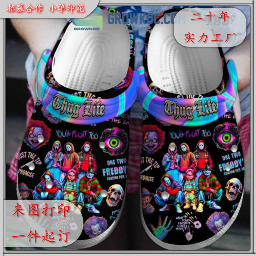 Batz Light NYear пещерная обувь модный принт мужская обувь женская обувь пляжная обувь аниме