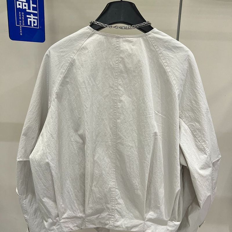 秋季新款宽松休闲风衣外套显瘦百搭女长袖设计感翻领夹克上衣|undefined