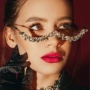 弧形个性嘻哈eyeglass眼镜框