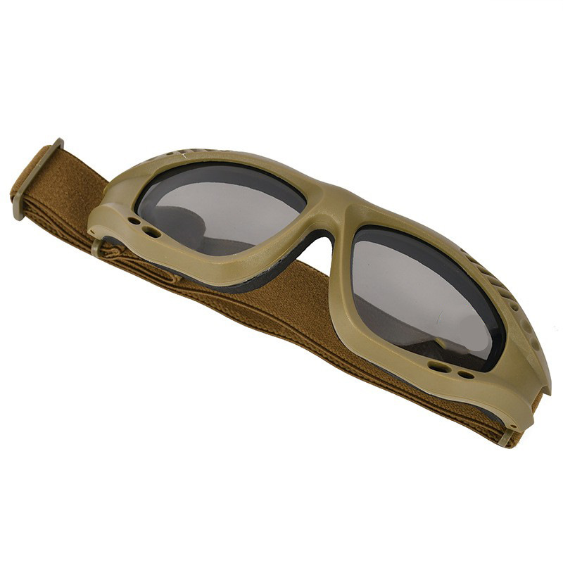 Gafas Tácticas de Protección TPU PC Antibalas Marco Completo para Tiro y CS