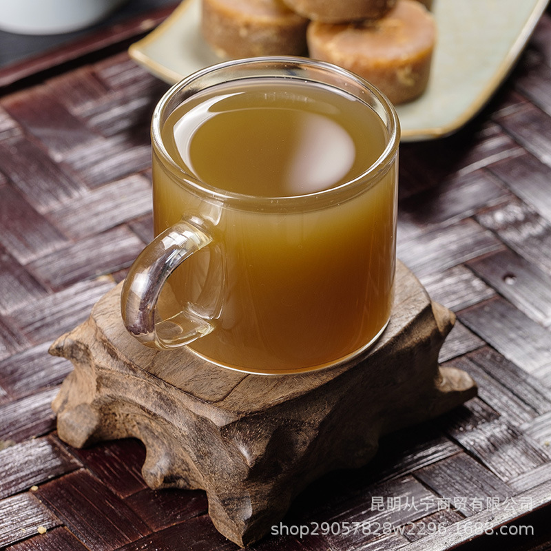 Yunnan Qiaojia Small Bowl Brown Sugar Pure Sugarcane Juice Individually Wrapped Jar 368g details