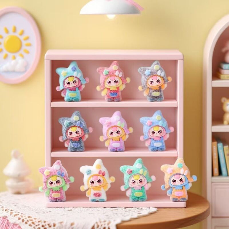 Flocked Dopamine Babythree Cute Figurines Desktop Decoration DIY Blind Bags Cute Figurines Flocked Dopamine Babythree Cute Figurines Desktop Decoration DIY Blind Bags Cute Figurines