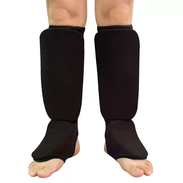 Boxing, Karate Protective Gear, Leg Guards with Instep Protection, Taekwondo, Sanda, Combat Fighting Leg Guards, Muay Thai Protection