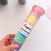 30 buckets of candy color versatile high -elastic girl heart editing towel circle color basic hair circle hair rope