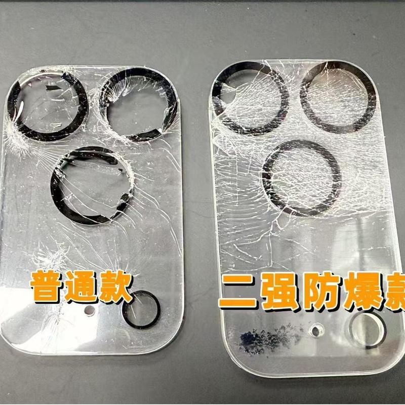 适用iPhone17pro透明一体镜头膜IP17Air高铝大弧二强丝印圈保护膜|undefined