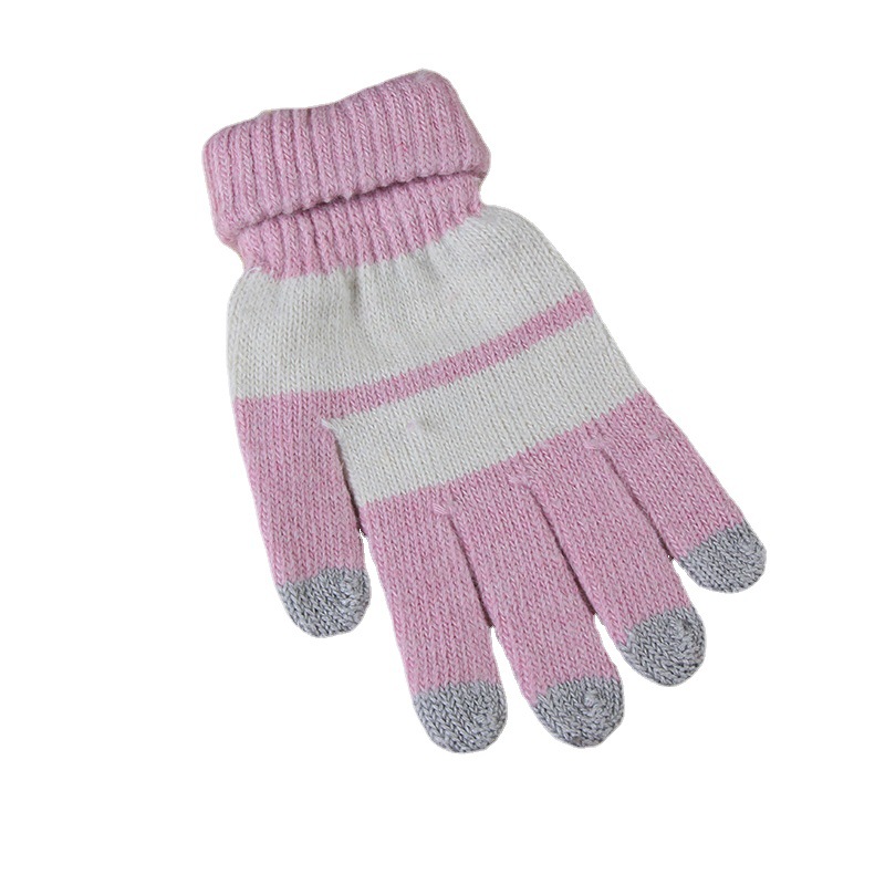 Shunzun spot tejido cálido guantes de pantalla táctil imitación piel de conejo lana guantes de pantalla táctil de cinco dedos fabricantes pantalla táctil pantalla táctil