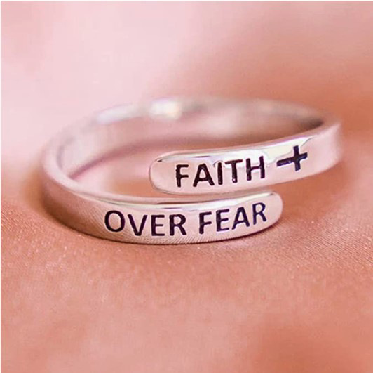 Adjustable Geometric Shell Letter Ring For Women Alloy Band_voghion.com