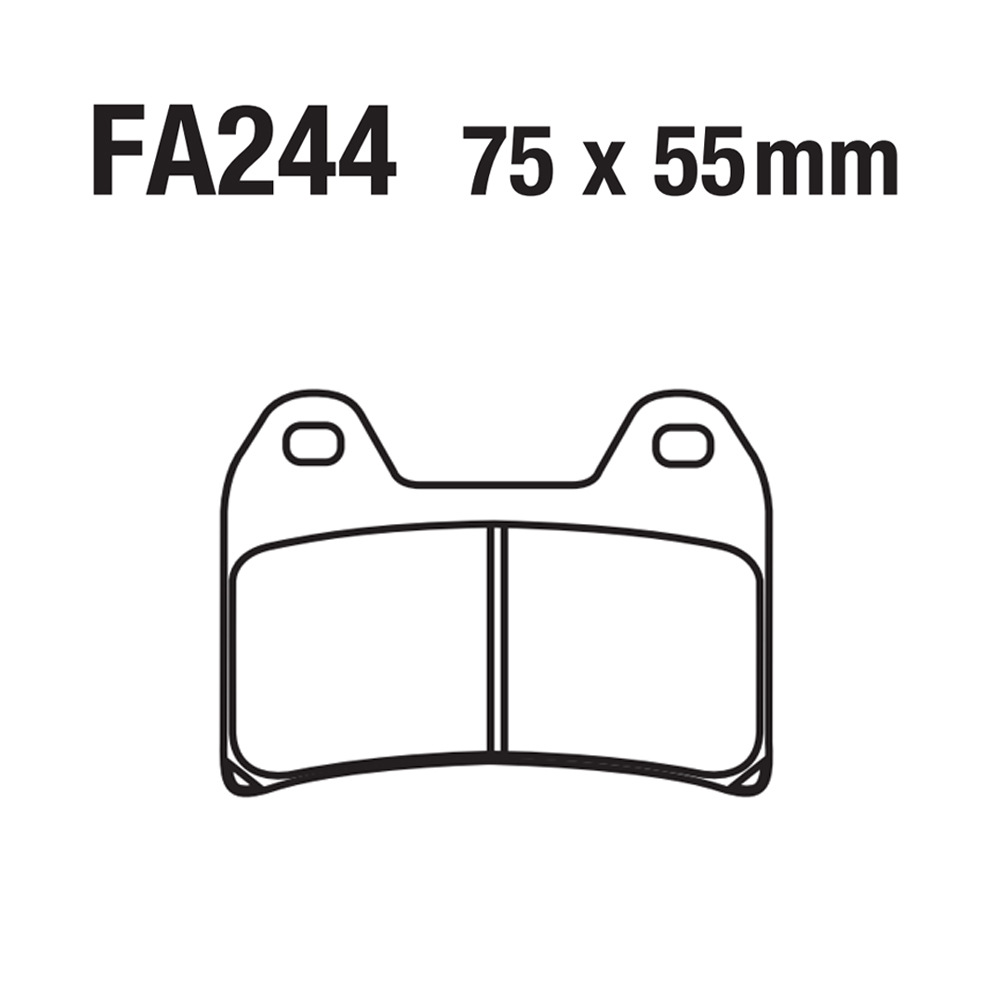 Motocicleta sinterizada base de cobre placa de aluminio de aluminio FA244 Ducati KTM F800 690 790 1290