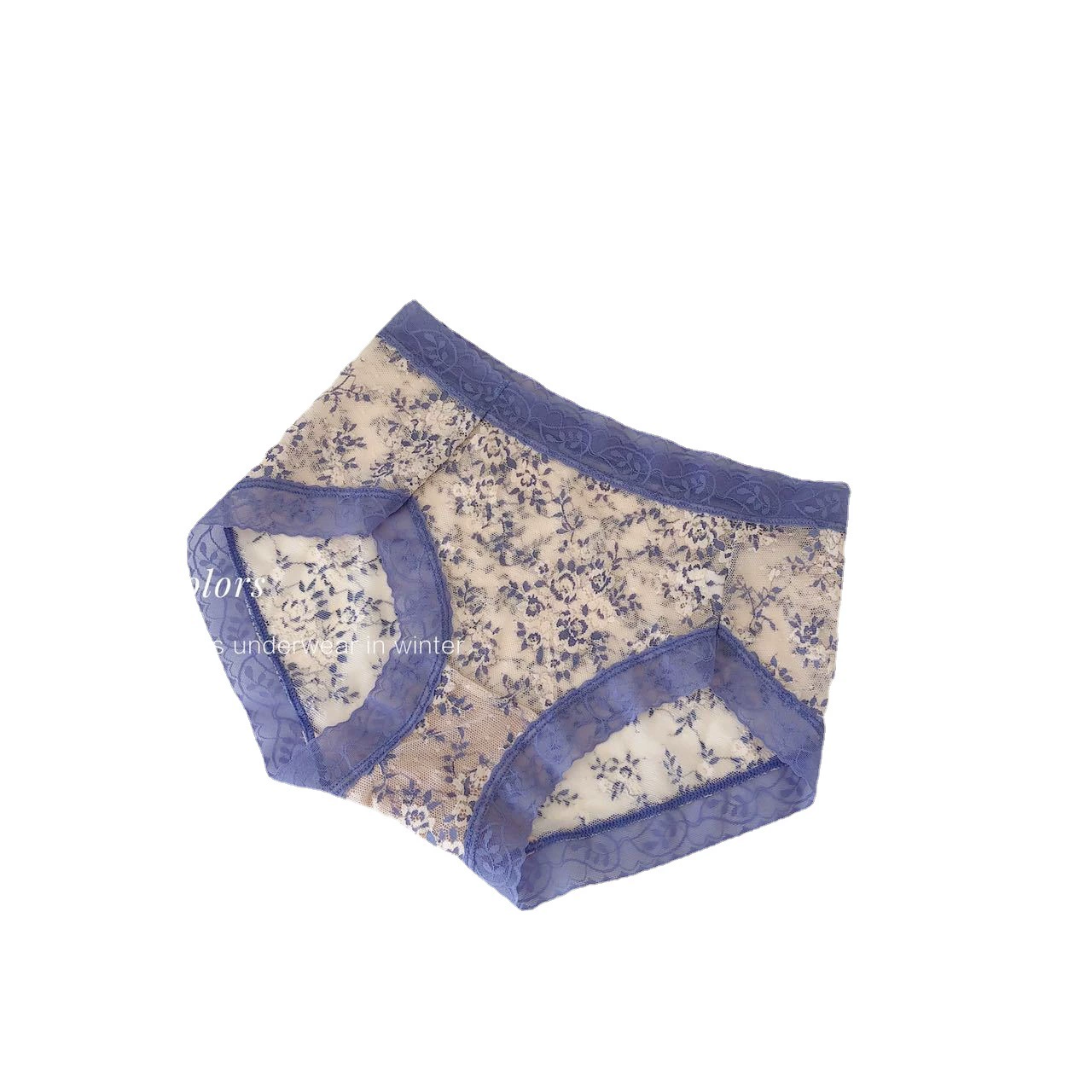 Japanese lace sexy breathable retro cute underwear for hips shape correction, mid rise