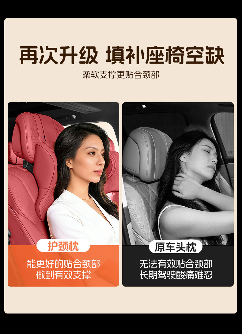 BMW headrest for 3 Series, 5 Series, X1/X3/X5/i3 car seat cushion, neck support pillow, lumbar support pillow, car pillow