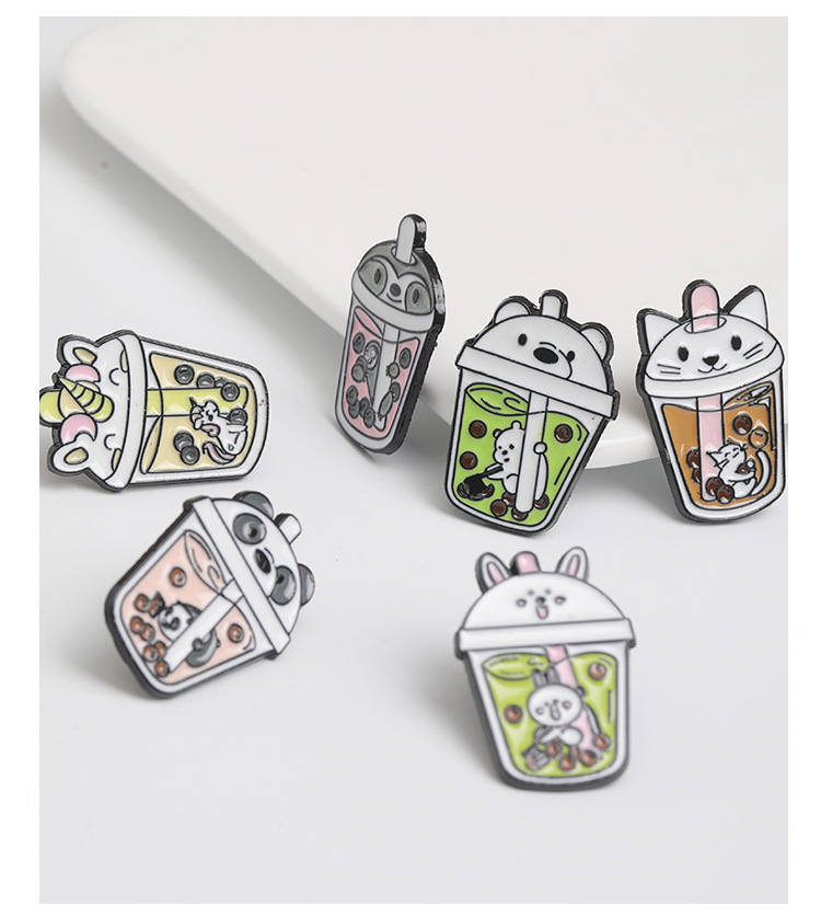 Animal Pattern Women'S Gender Enamel Design Cute Style Cute Pin Animal Alloy Enamel Women'S Brooches