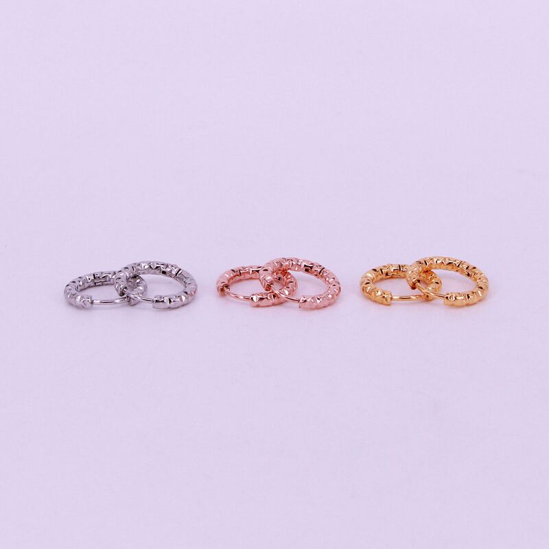E1-403A Korean-Style Niche Design Silver Earrings with Sparkling Diamond-Shaped Star Pattern Titanium Steel Open Earrings E1-403A Korean-Style Niche Design Silver Earrings with Sparkling Diamond-Shaped Star Pattern Titanium Steel Open Earrings