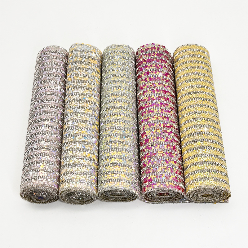 Personalidad creativa sequinilla fiesta joyas decoración fiesta ficha accesorios de perforación de perforación caliente