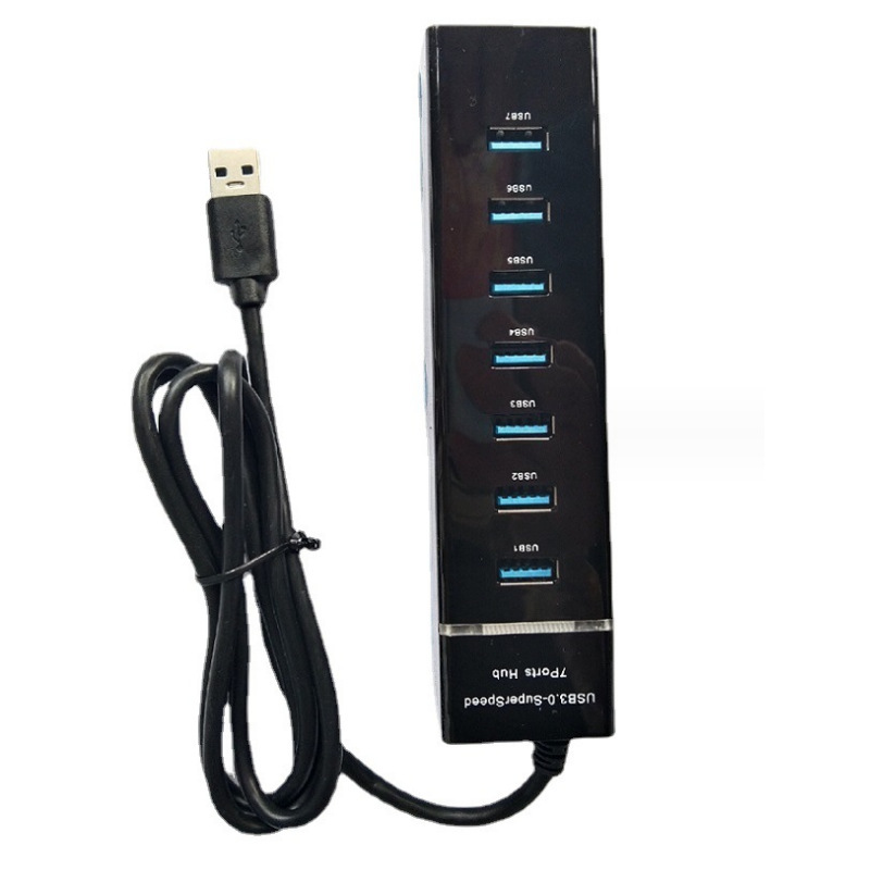 Usb3.0ノートパソコンのデスクトップ拡張烏一牽引七一牽引四hub集線器1.2メートル線長|undefined