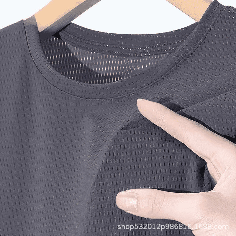 (Cross-border trading), summer quick dry breathable thin T-shirt, with short sleeve