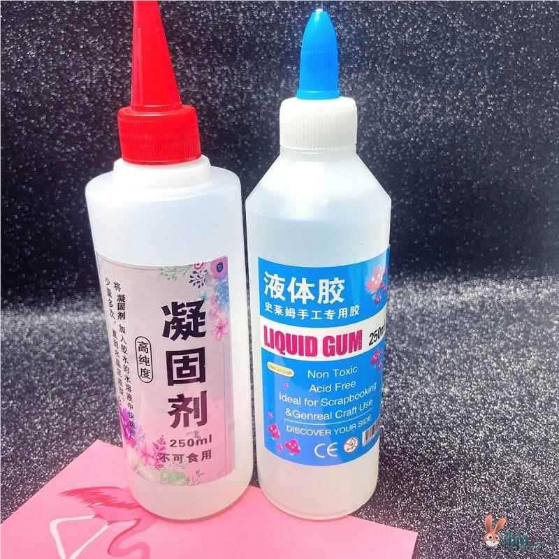 Agente formador de agua de hadas formador de agua Slime Wudu agua falsa para hacer material de barro conjunto de goma espumante niña