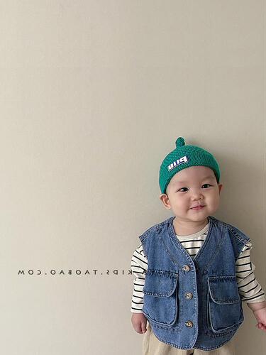 Korean trendy baby pacifier hat ~  new baby woolen hat winter knitted versatile boy autumn baby hat