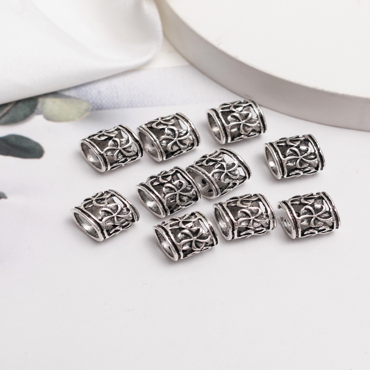 Joyería trenza sucia accesorios decorativos del anillo del pelo trenza sucia hebilla del anillo del pelo trenza oculta trenza sucia flor hueca accesorios para el cabello flor decorativa