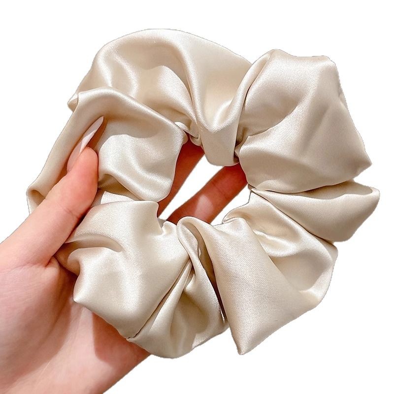 2025 nuevo retro satén de cabello de cabello anillo de intestino grande mujer coreana atada baja cabello de cabello de cola de caballo adornamiento de cabello coreano