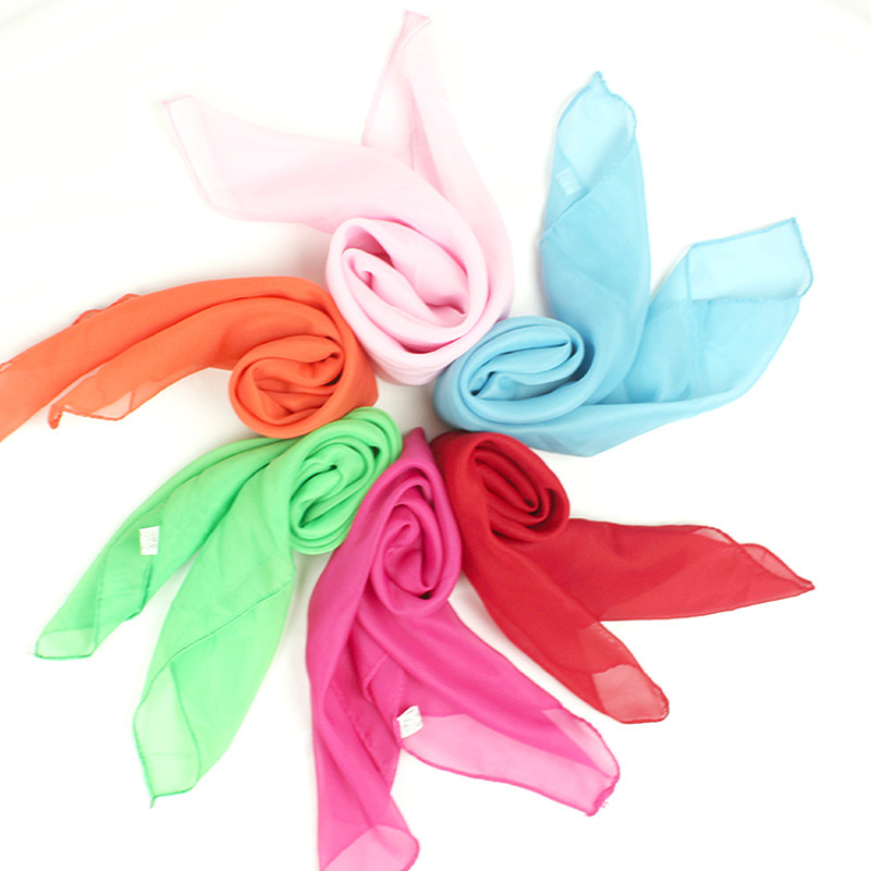 solid color shiffon dancing scarf