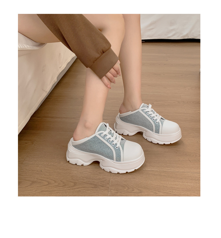 2024 Spring/Summer New Inner Elevated with One Step Canvas Thick Sole Versatile Casual Little White Women's Board Shoes_voghion.com