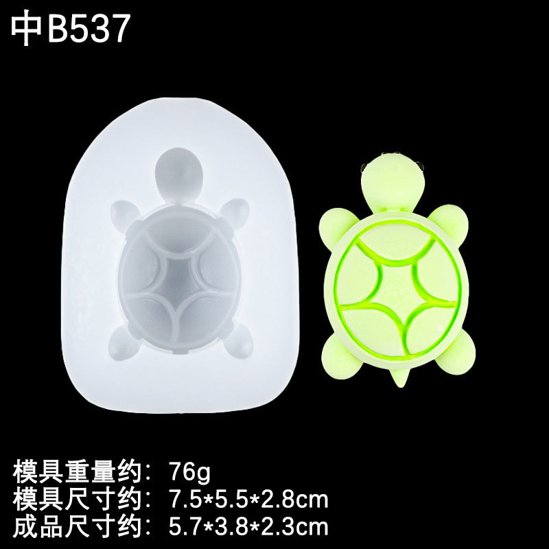 Tortuga grande, mediana, pequeña, cara a cara, adorno decorativo de epoxi de dibujos animados, molde de silicona, molde de horneado de chocolate Jenga