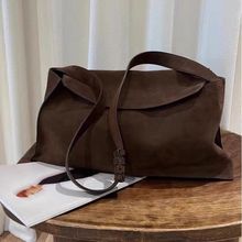 ins网红同款休闲百搭磨砂麂皮单肩斜挎包包单肩斜挎包包2024新款2