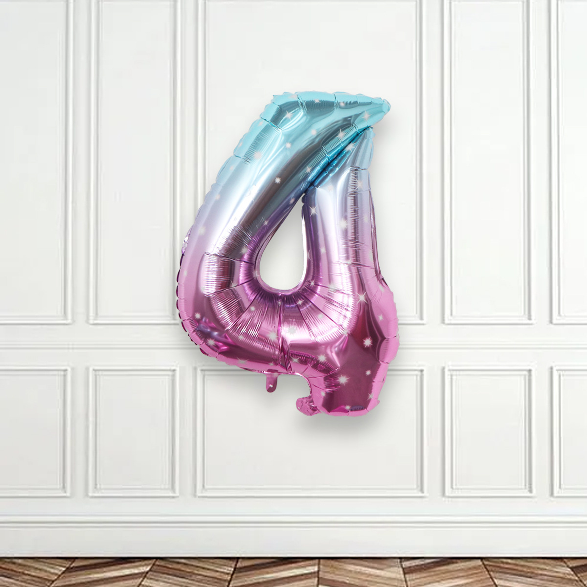 Globo digital transfronterizo fiesta globo al por mayor cumpleaños decoración de la boda película de aluminio de 32 pulgadas cielo estrellado versión americana Digital