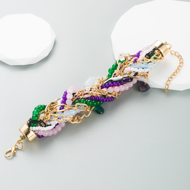Fashion Geometric Alloy Beaded Womenu0027S Bracelets