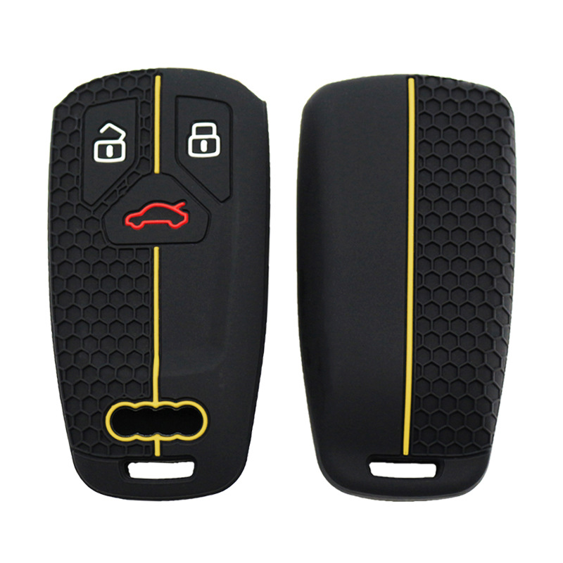 Suitable for Audi 22 silicone key set honeycomb pattern Audi Q7 a5TTRS4 RS5 silicone key set