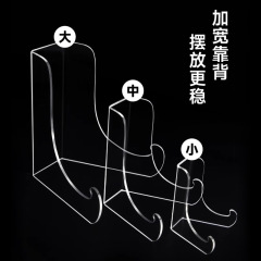 Museum Antique Display Plate Tea Cake Stand Craft Home Decor Universal Transparent Acrylic Shelf Ornament