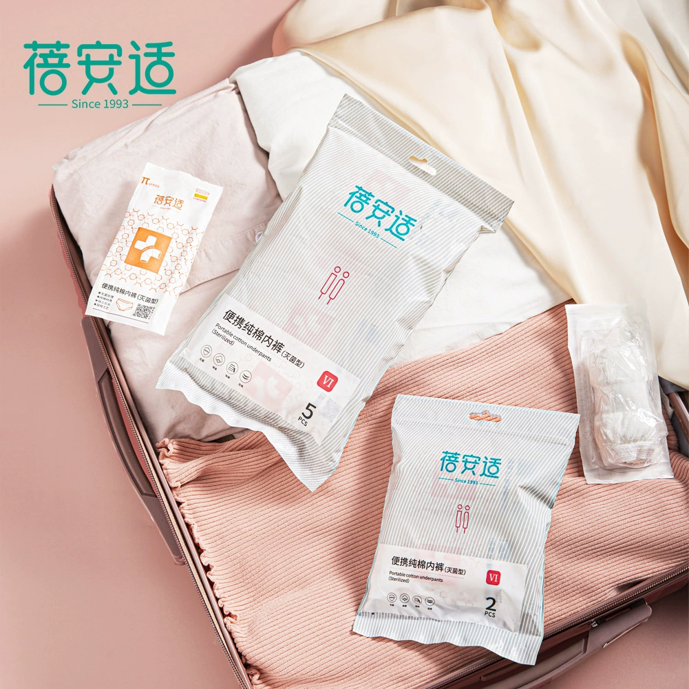 Одноразовое нижнее белье Beianshi для мужчин и женщин, треугольный крой, не требует стирки, чистый хлопок в области промежности, для путешествий, сауны, СПА, в индивидуальной упаковке