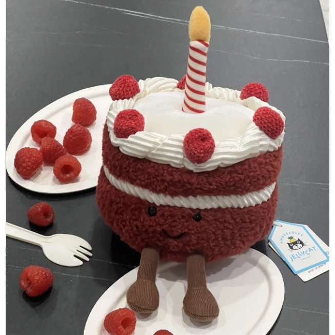 【新商品前売り】イギリスジェリーcat趣味赤ベルベットケーキシェリーケーキ人形プレゼント代発原|undefined
