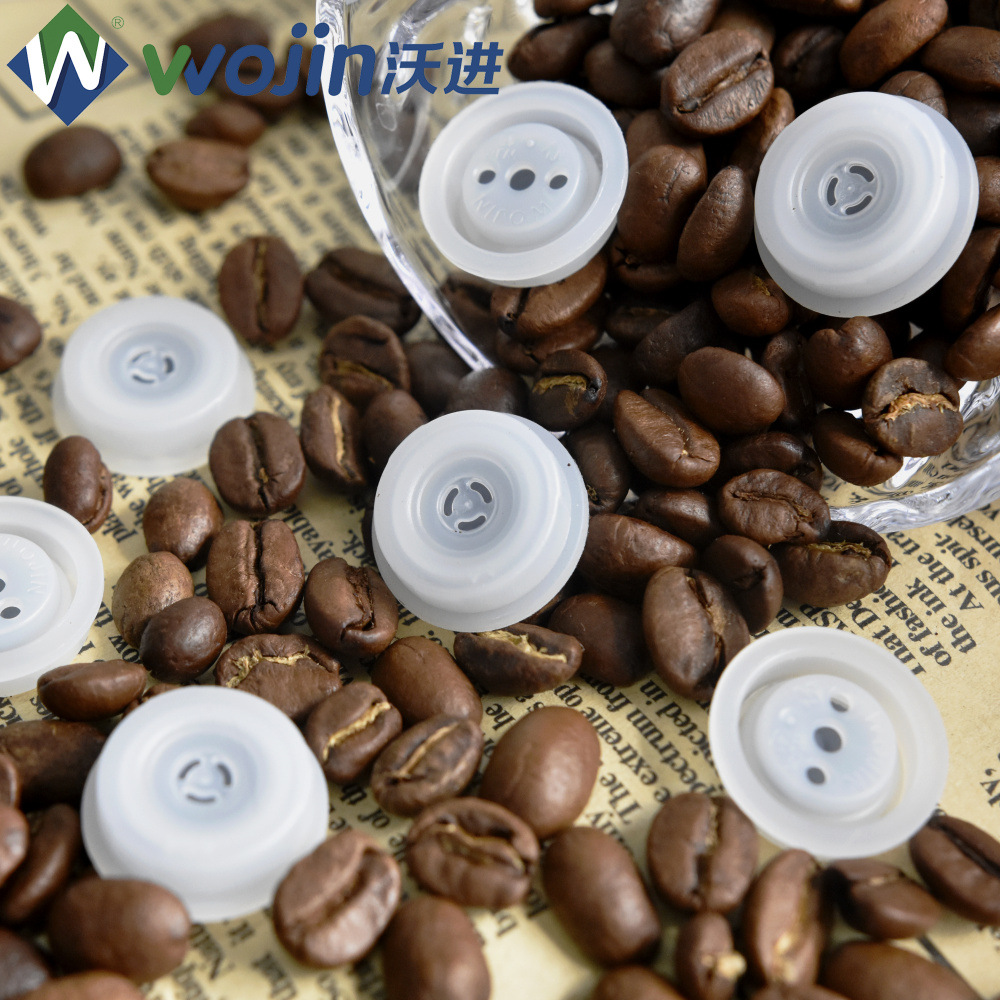 沃进直销现货包装袋配件 宠物饲料袋专用止回阀 PE原料自动放气阀